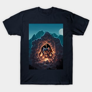 🐈 kitty in the cave T-Shirt